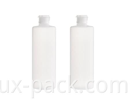 Bouteilles de flacon transparentes en plastique vide en plastique vide transparente avec bouteille de shampooing en gel de douche de lotion de toner à capuchon à capuchon à capuchon.
